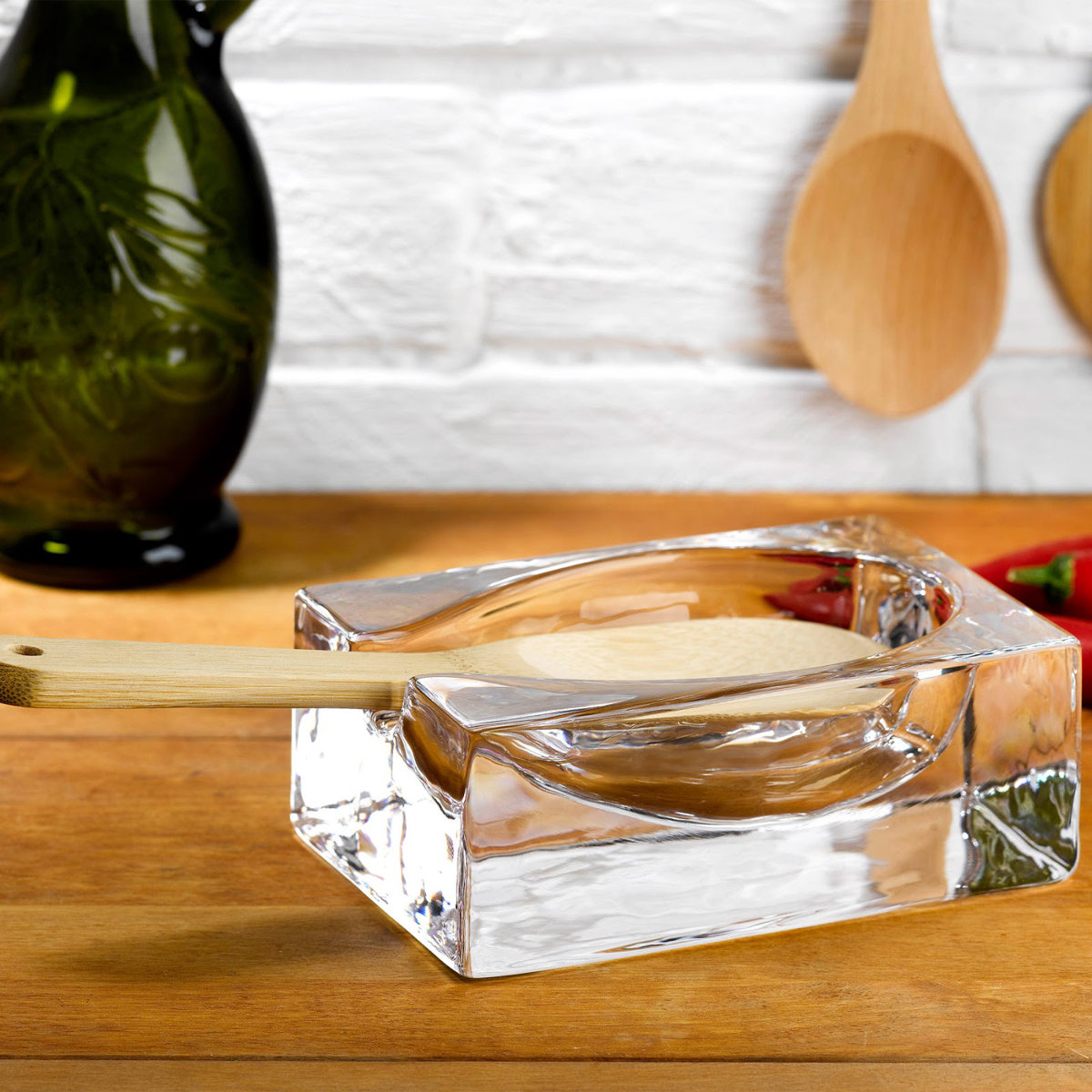 Nude Cruet Lead Free Crystal Spoon rest & Reviews | AllModern